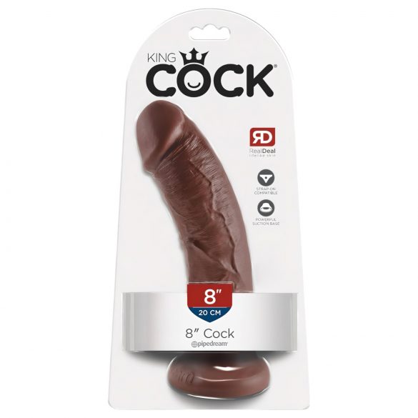 King Cock 20cm dildo - brun