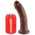 King Cock 20cm dildo - brun