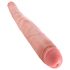 King Cock 16 avsmalnande - naturtrogen dubbel dildo (41cm)