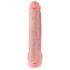 King Cock 15 - dildo med sugpropp och testiklar (38cm) - naturfärg