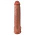 King Cock 15 - jätten dildo (38cm) - mörk natur