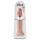 King Cock 14 - Stort sugfotsdildo (36 cm) - Naturfärg