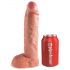 King Cock Strapon 10 - Ihålig dildo 25 cm