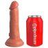 King Cock Elite 6 - Sugande, realistisk dildo med sugpropp (15 cm) - mörk