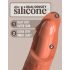 King Cock Elite 6 - Sugande, realistisk dildo med sugpropp (15 cm) - mörk