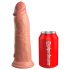 King Cock Elite 8 - Naturtrogen dildo med sugkopp (20 cm)