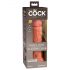 King Cock Elite 8 - sugande dildo (20 cm) - mörk natur