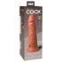 King Cock Elite 8 - sugande dildo (20 cm) - mörk natur