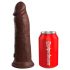 King Cock Elite 8 - Sugpropp Dildo (20cm) - Brun