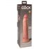 King Cock Elite 9 - realistisk sugkoppsdildo (23 cm) - naturfärg