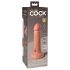 King Cock Elite 6 - naturtrogen vibrator med sugfot (15cm)