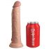 King Cock Elite 9 - sugproppsvibrator 23cm - naturlig