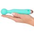 Cuties Mini Wand - uppladdningsbar, vattentät massagevibrator (grön)