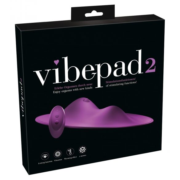 VibePad 2 - Kuddvibrator med slickfunktion (lila)