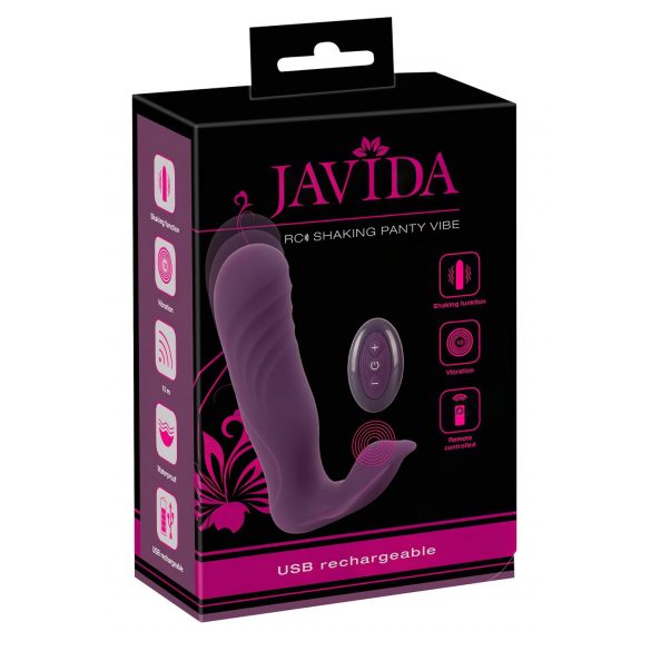 Javida RC - trådlös, 2-funktions klitorisvibrator (lila)