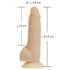 Naked Addiction 7 - roterande vibrator (18cm) - naturlig