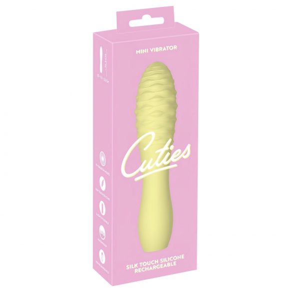 Cuties Mini 3 - Laddningsbar, vattentät vibrator (gul)