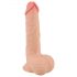 Naturhud - dildo med hudtextur - 19 cm (naturlig)