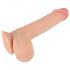 Naturhud - dildo med hudtextur - 19 cm (naturlig)