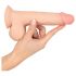 Naturhud - dildo med hudtextur - 19 cm (naturlig)