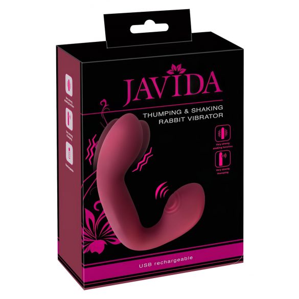 Javida Thumping - pulserande G-punkt & klitorisvibrator (röd)