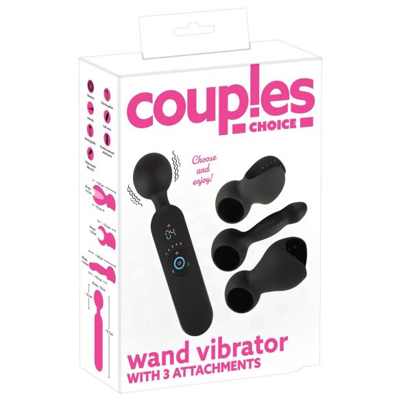 Parens Välj - uppladdningsbar vibrator med värmefunktion (svart)