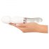 Liaison Wand - Silikon-glas LED-vibrator (genomskinlig)