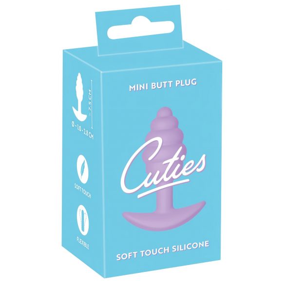 Cuties Mini Rumpa Plug - Silikon Analplugg - Lila (2,8 cm)