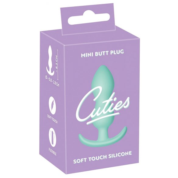 Cuties Mini Plug - silikon analplugg - mintgrön (2,3 cm)