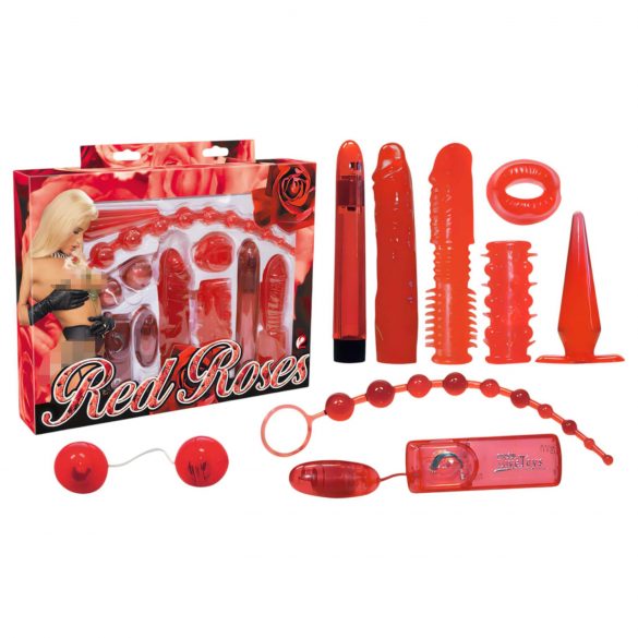 You2Toys - Röda rosor - vibratorpaket (9 delar)