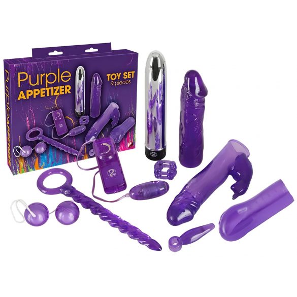 You2Toys - Lila frestelse - vibrator set (9 delar)