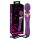 Javida Double - masserande vibrator (lila)