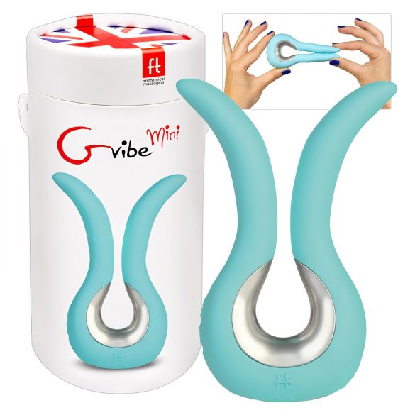 G-vibe Mini silikonvibrator mintgrön USB-laddning