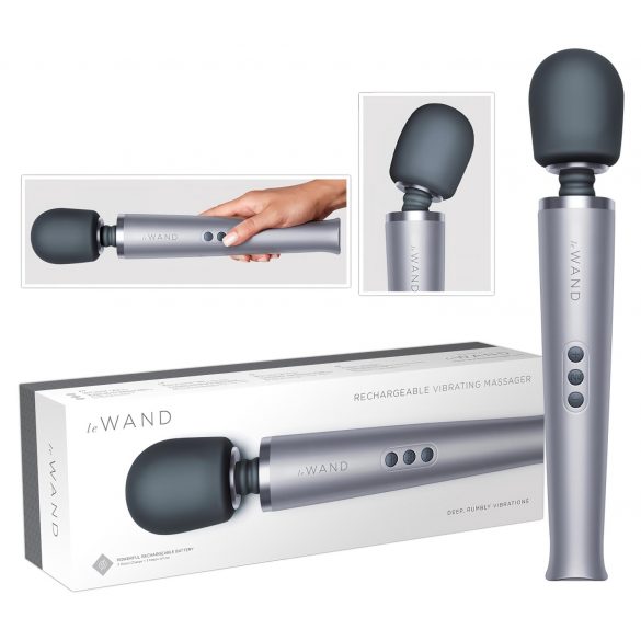 le Wand - Exklusiv uppladdningsbar massagestav (silver)