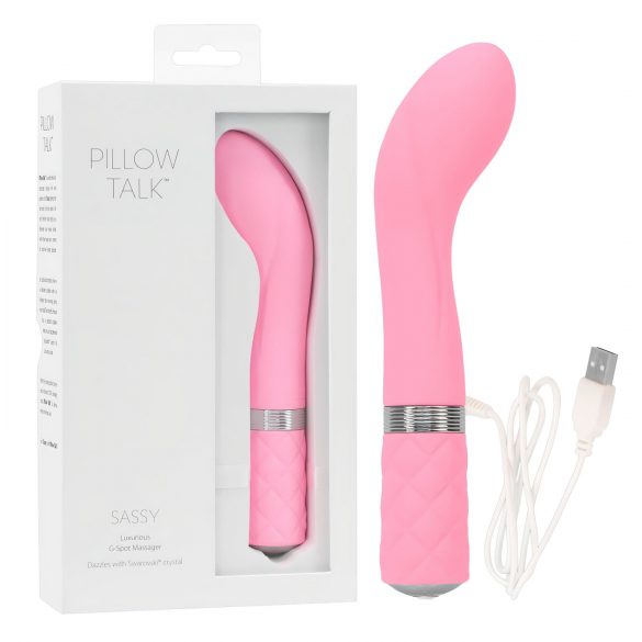 Pillow Talk Sassy - uppladdningsbar G-punkt vibrator (rosa)