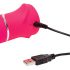 Happyrabbit Thrusting – återuppladdningsbar rosa vibrator med klitstimulans