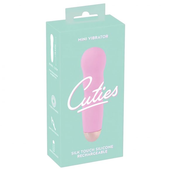 Cuties Mini Rose - uppladdningsbar vågig vibrator (rosa)