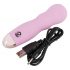 Cuties Mini Rose - uppladdningsbar vågig vibrator (rosa)