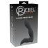 Rebel - uppladdningsbar prostata vibrator med penis (svart)