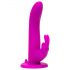 Happyrabbit strap-on - lila kanin-vibrator med remmar