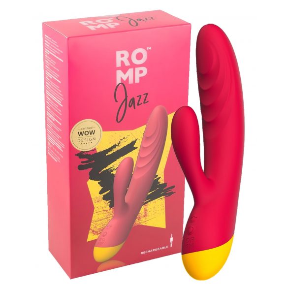 ROMP Jazz - vattentät G-punktvibrator med klitorisstim. (rosa)