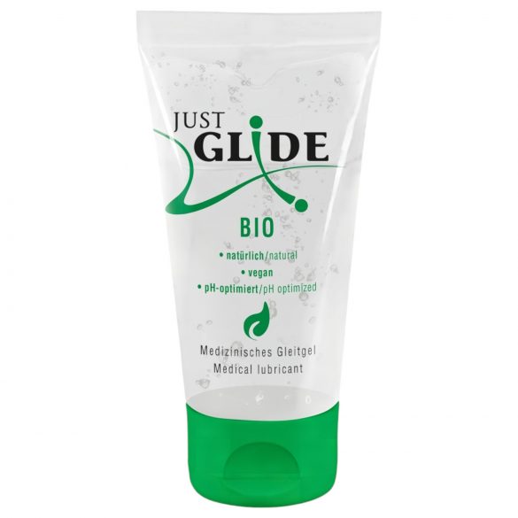 Just Glide Bio - vattenbaserat veganskt glidmedel (50 ml)