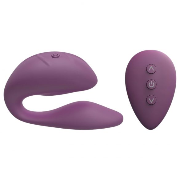 Cotoxo Cupid 2 - uppladdningsbar parvibrator med fjärrkontroll (lila)