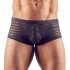 Transparent randig boxershorts (svart)