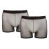 Svenjoyment - Transparent boxerset - svart (2 delar) S-L