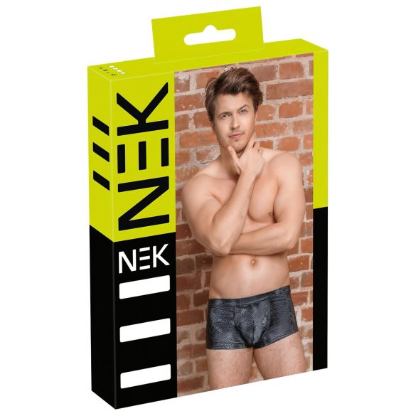 NEK - ormskinnmönstrade boxershorts (svart)