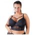 Cottelli Plus Size - Svart spetstopp med band - 95D