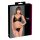 Cottelli - Transparent set med spetsdetaljer (svart) - M