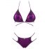 Obsessive Balitta - Glittrig halsbandbikini (lila)