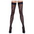 Cottelli Strumpor - svart leopardmönster hold-ups - 3